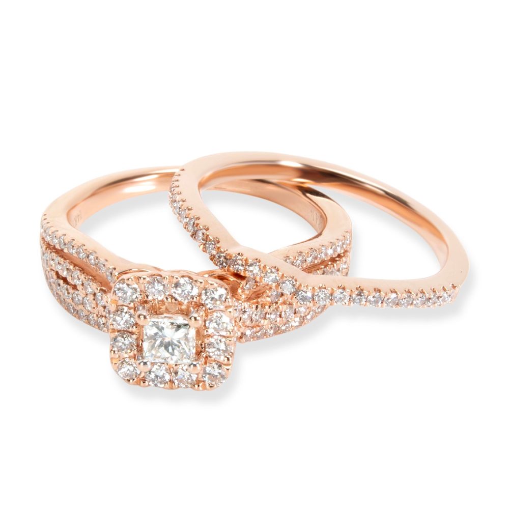 Vera Wang Love Collection Diamond Wedding Set, in 14K Rose Gold 1.16 ctw